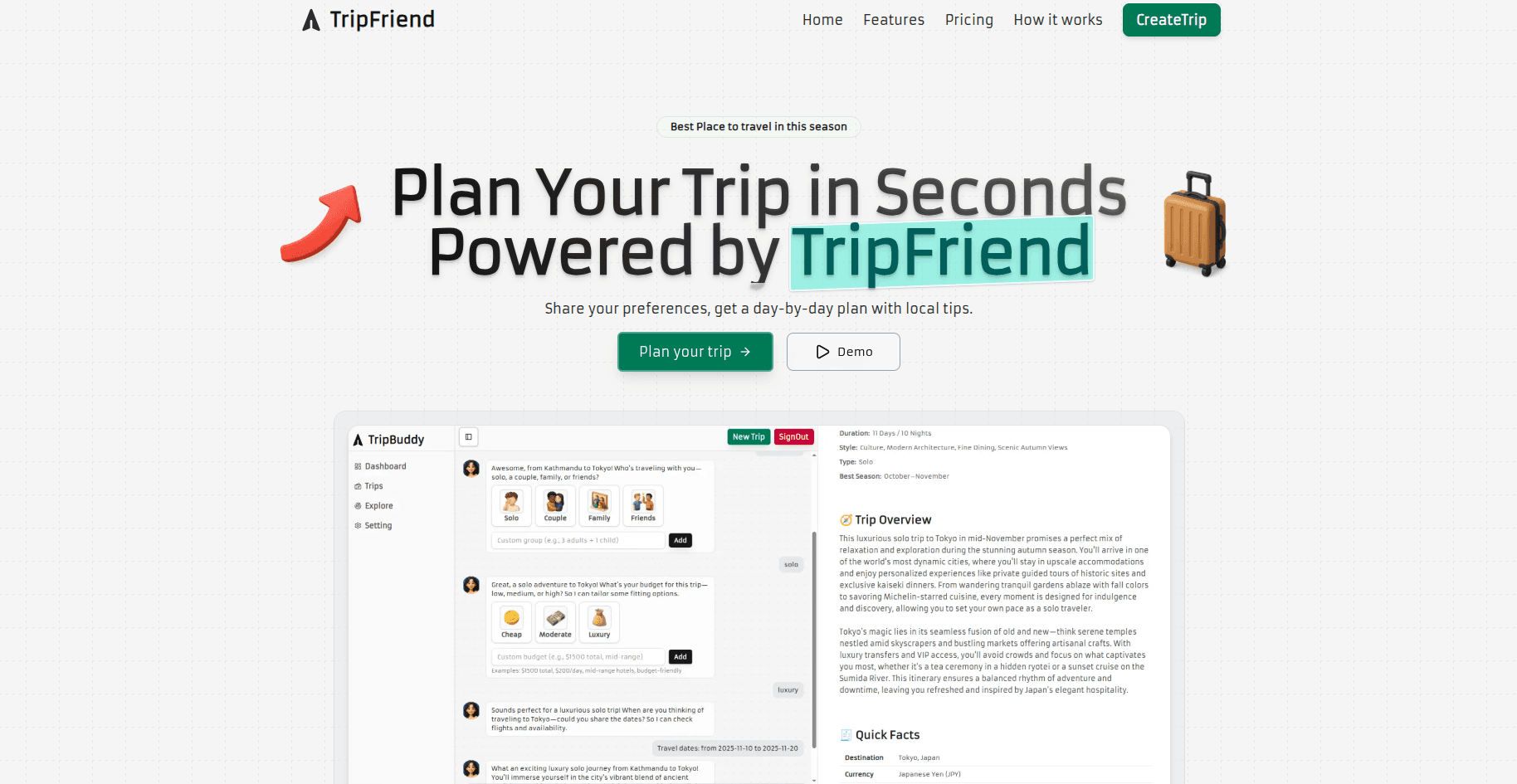 TripBuddy – AI Travel Planner